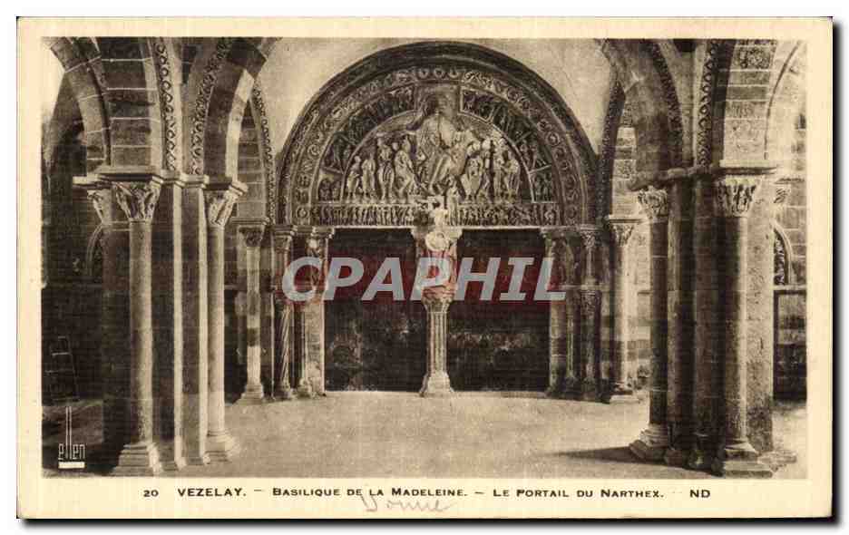 Vézelay — Basilique de la Madeleine — Le Portail du Narthex