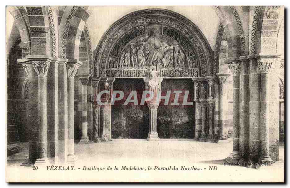 Vézelay - Basilique de la Madeleine, le Portail du Narthex
