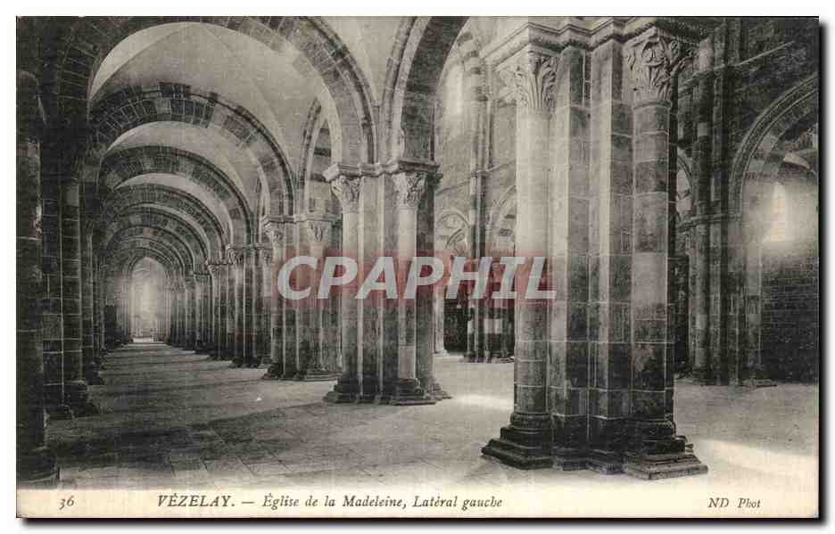 VÉZELAY — Kirche der Madeleine, linkseitig — ND Pbot