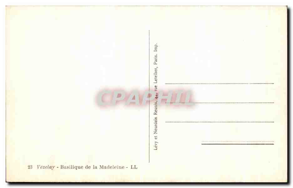 Vézelay - Basilique de la Madeleine — Lévy et Neurdein Reunis, Paris — Reverso