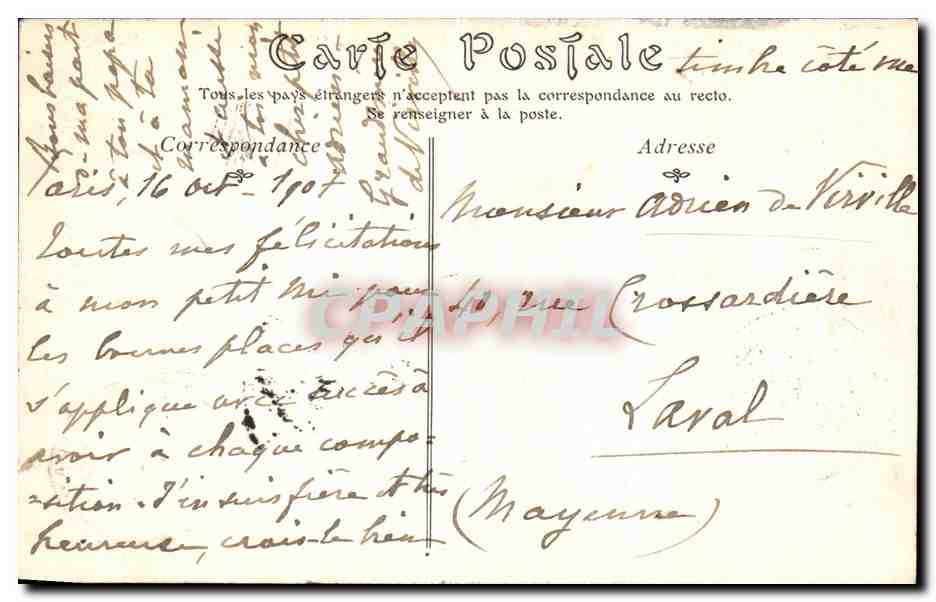 Vézelay — Vue Générale prise de la Route de Saint-Père — Éditeur : N.D. Rauf — Rückseite