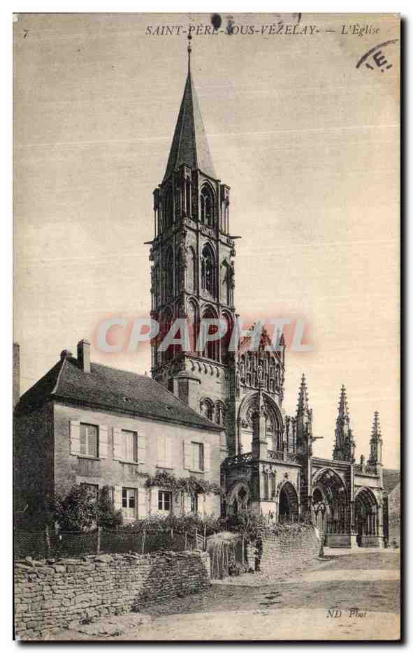 CPA Saint Pere Sous Vezelay L Eglise 