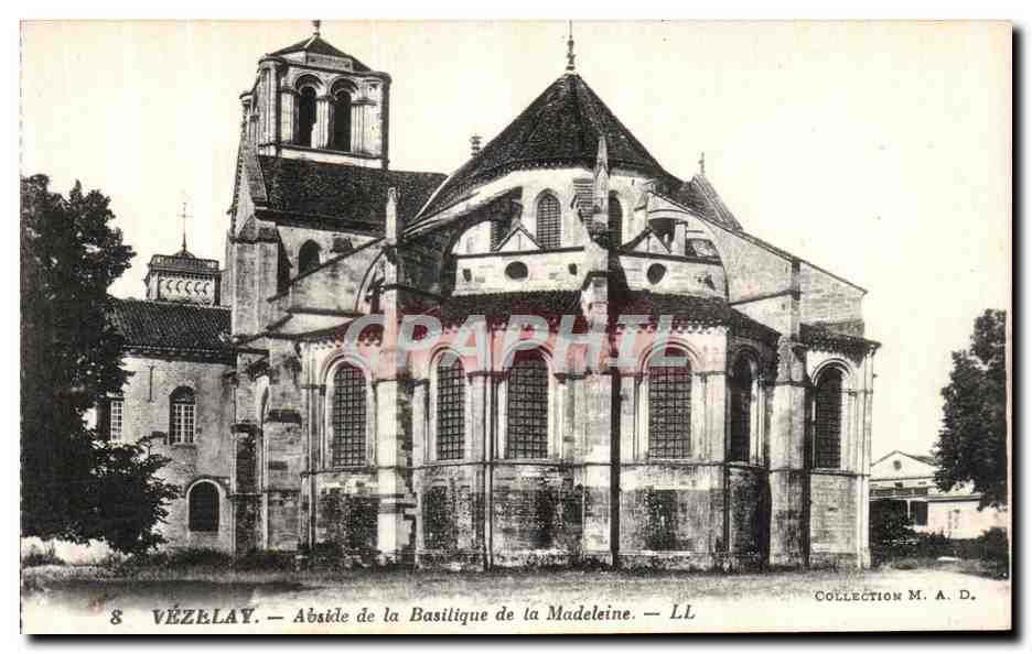 Vézelay — Abside de la Basilique de la Madeleine — Collection M. A. D.