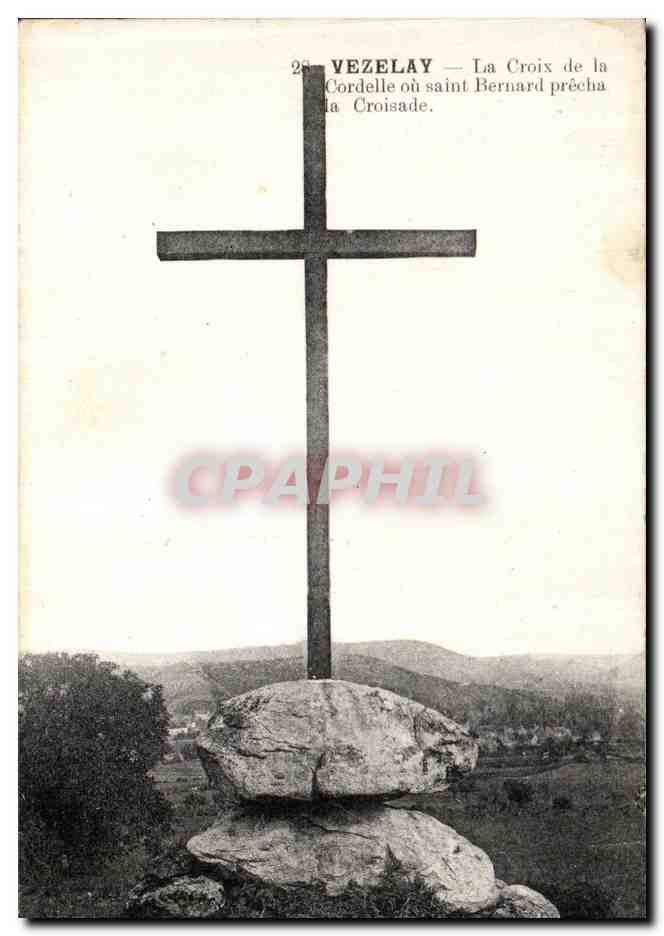Vézelay — La Croix de Cordelle où saint Bernard prêcha la Croisade