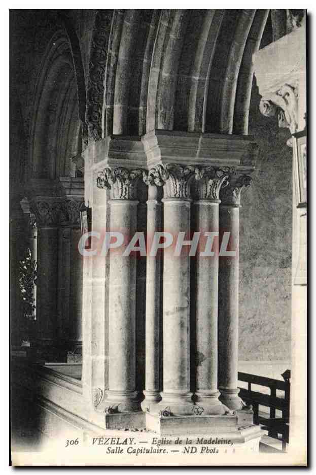 Vézelay — Église de la Madeleine, Salle Capitulaire — ND Photos, n° 306