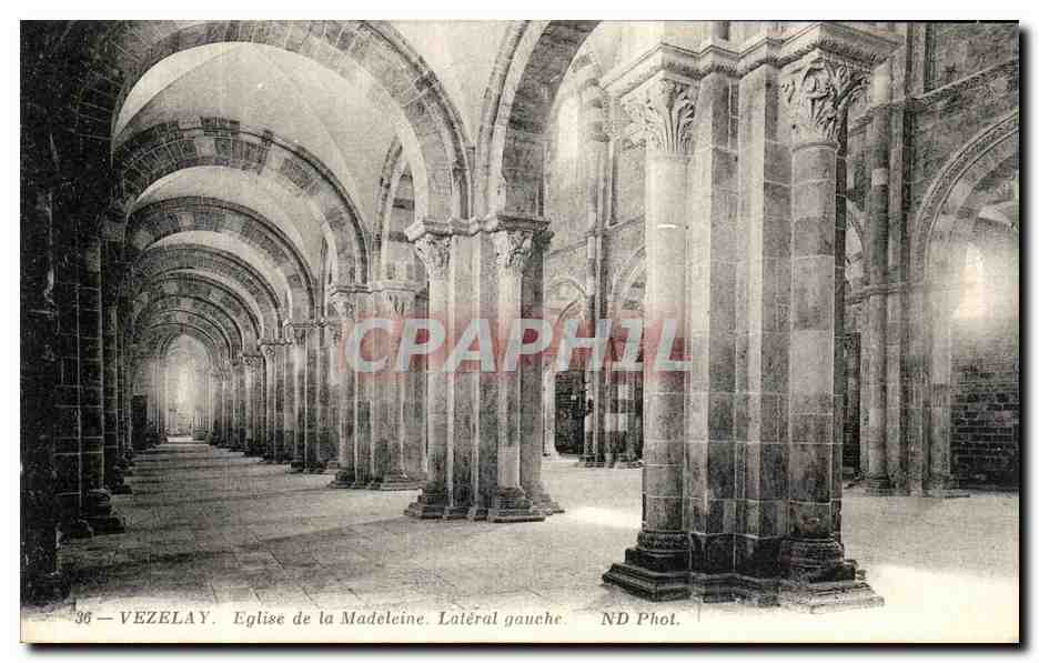 Vézelay — Église de la Madeleine. Latéral gauche — ND Phot.