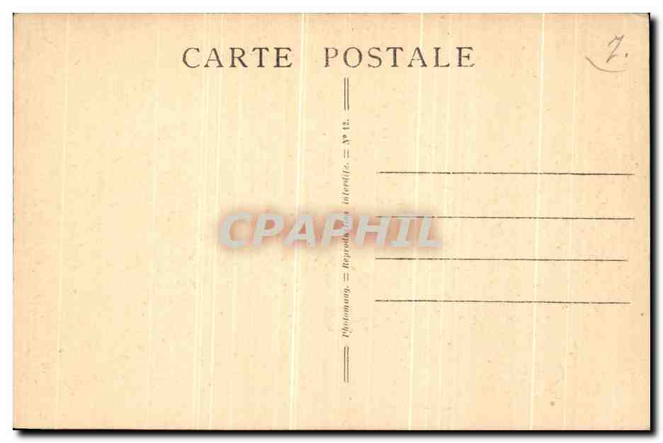 CPA Hotel Du grand Ballon — Rückseite