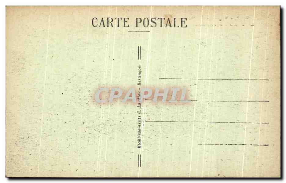 CPA Sommet du Ballon d Alsace La Table d Orientation et les Tranchees de — Rückseite