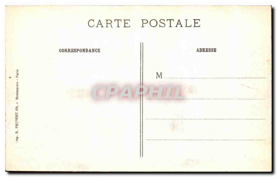 CPA Verdun Les ruines Militaria  — Rückseite