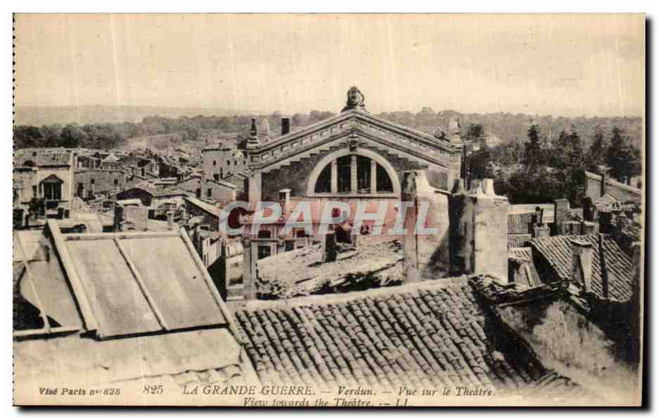 CPA Verdun Vue sur Le theatre 