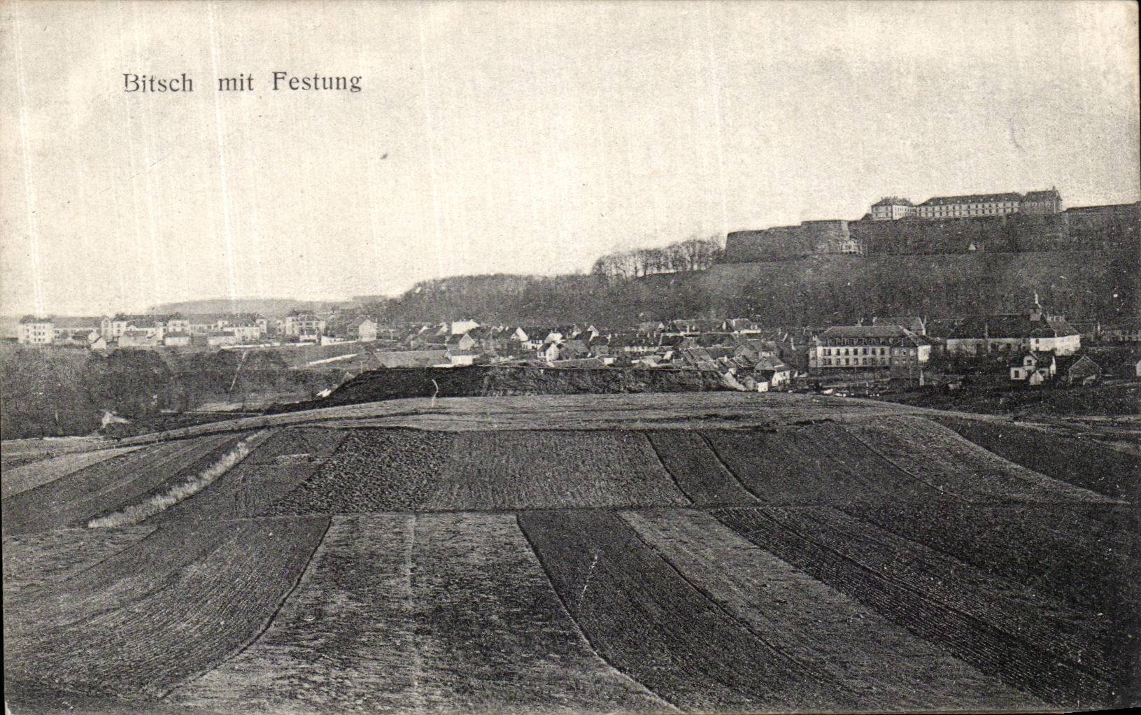 CPA Bitsch mit Festung