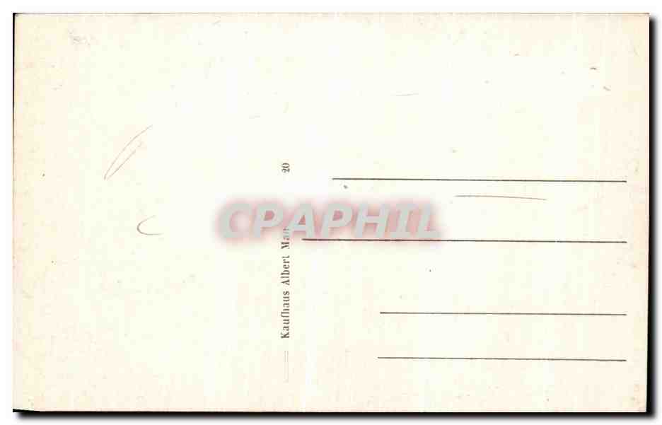 CPA Bitsch mit Festung — Rückseite