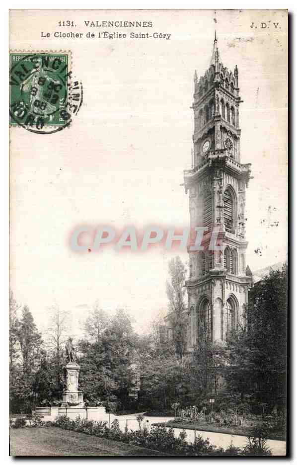 Valenciennes — Le Clocher de l'Église Saint-Géry — J.D.V. n°1131