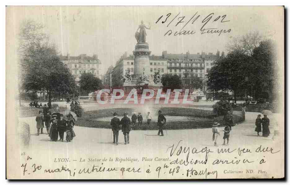 LYON — La Statue de la République, Place Carnot — ND. Phot. n°25