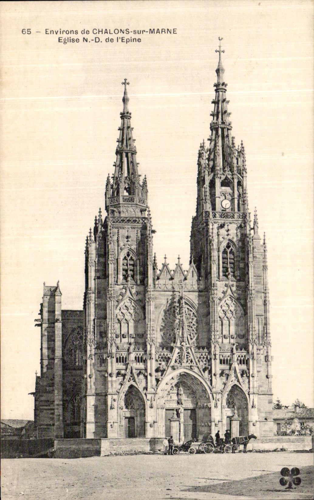 CPA Environs de Chalons sur Marne Eglise de l Epine