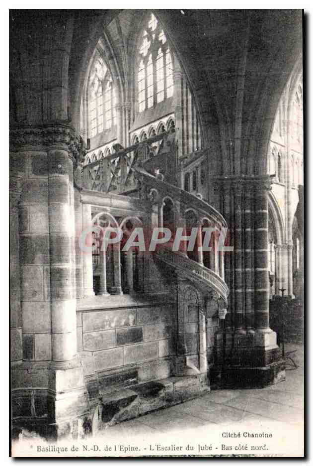 Basilique de N.-D. de l'Epine — L'Escalier du Jubé - Bas côté nord — Glitché Chanoine