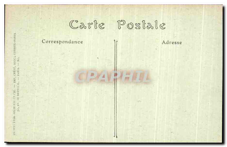 CPA Notre Basil De L Epine La Nef avec Jube avant la Restauration — Rückseite