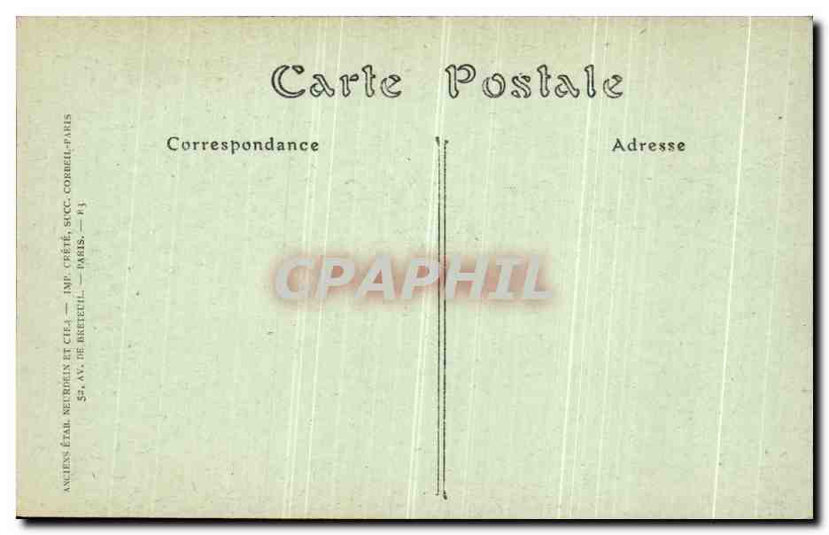 CPA L Epine Marne Basilique Notre Dame une chimere  — Rückseite