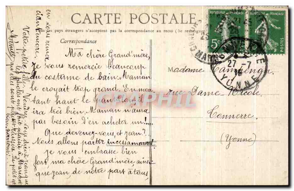 CPA Le Village de L Epine pres Chalons — Back