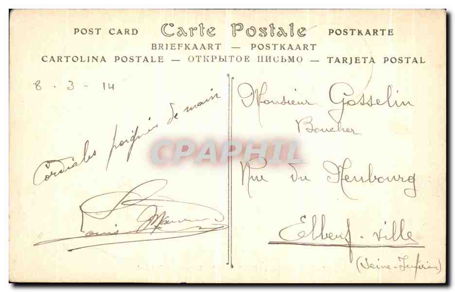 CPA Lepine La Grand Rue et l Eglise Notre Dame — Back
