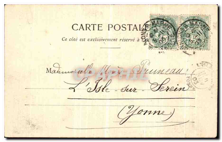 Pourtour Sud, intérieur de l'Église N.-D. de l'Épine (Marne) — G. Dibraud & E. Jublanc — n° de série non visible — Achterkant