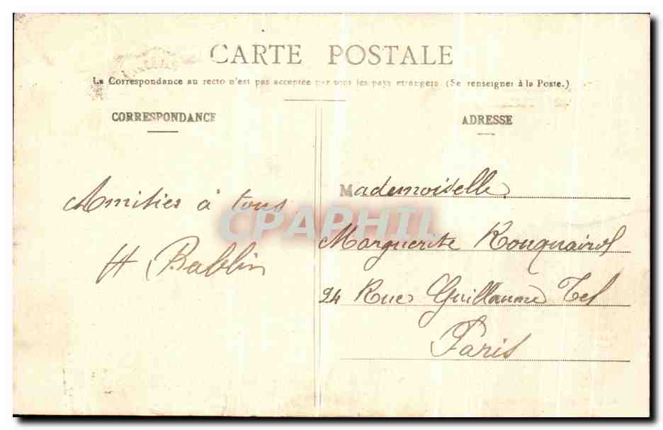 Mourmelon-le-Grand et le Camp de Châlons — Vue prise en ballon — Librairie Militaire Guérin, Mourmelon — Verso