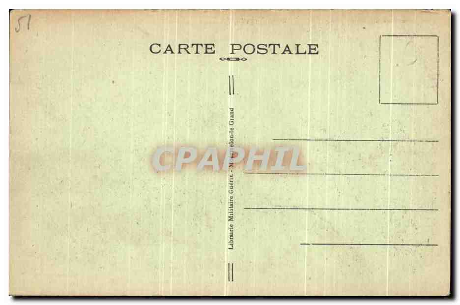 CPA Camp de Mourmelon Le nouveau Camp de Division Militaria — Back