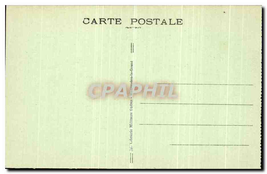 CPA Camp de Mourmelon Vue Generale du Nouveau Camp de Division Militaria — Back