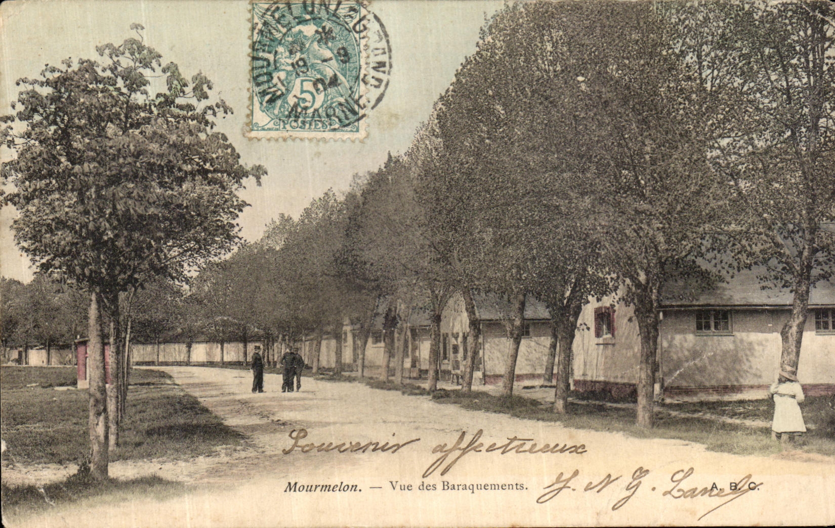 CPA Mourmelon Vue des Baraquements Militaria