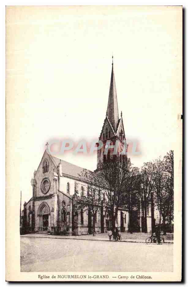 CPA Mourmelon Le Grand Eglise de Camp de Chalons