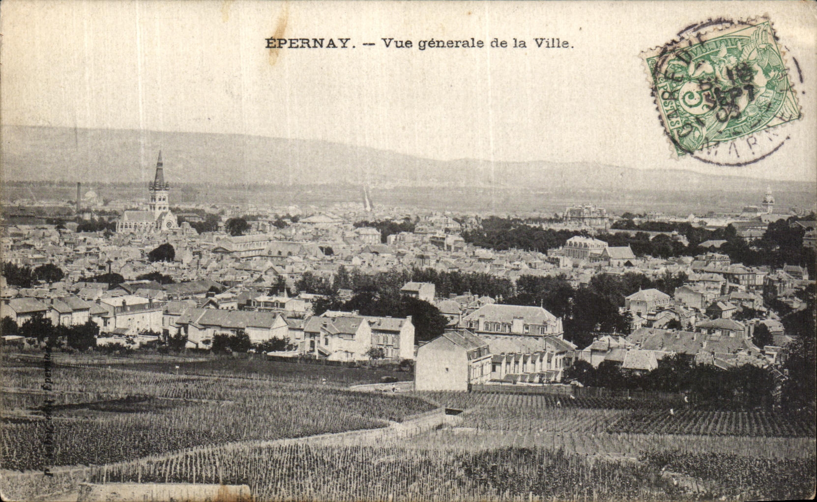 CPA Epernay Vue Generale de la Ville