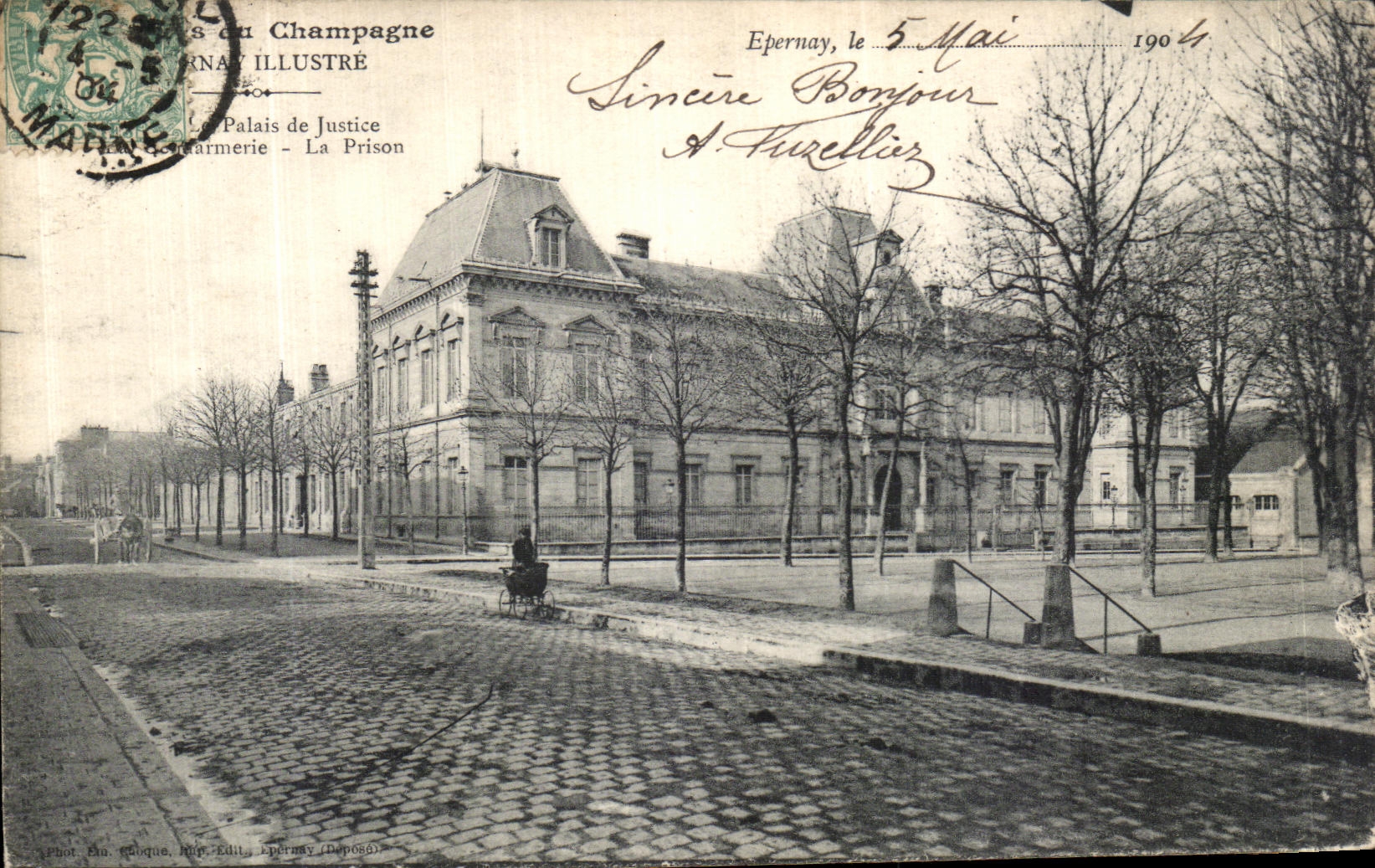 CPA Epernay Le palais de justice La gendarmerie Prison