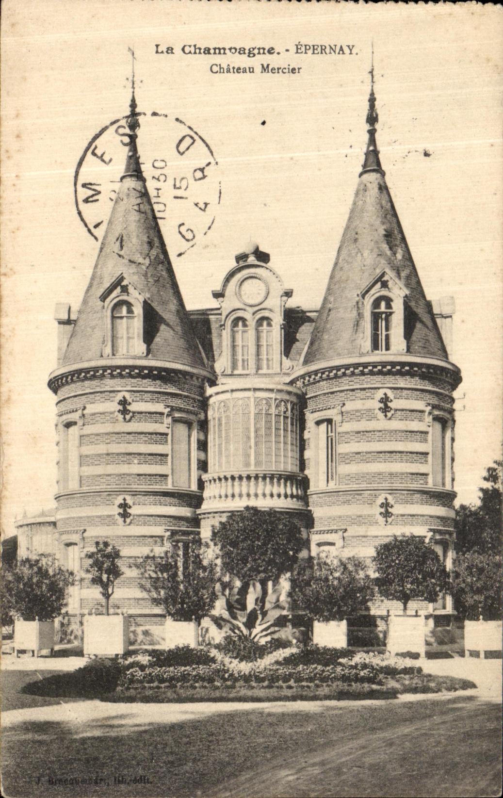 CPA La Champagne Epernay Chateau Mercier