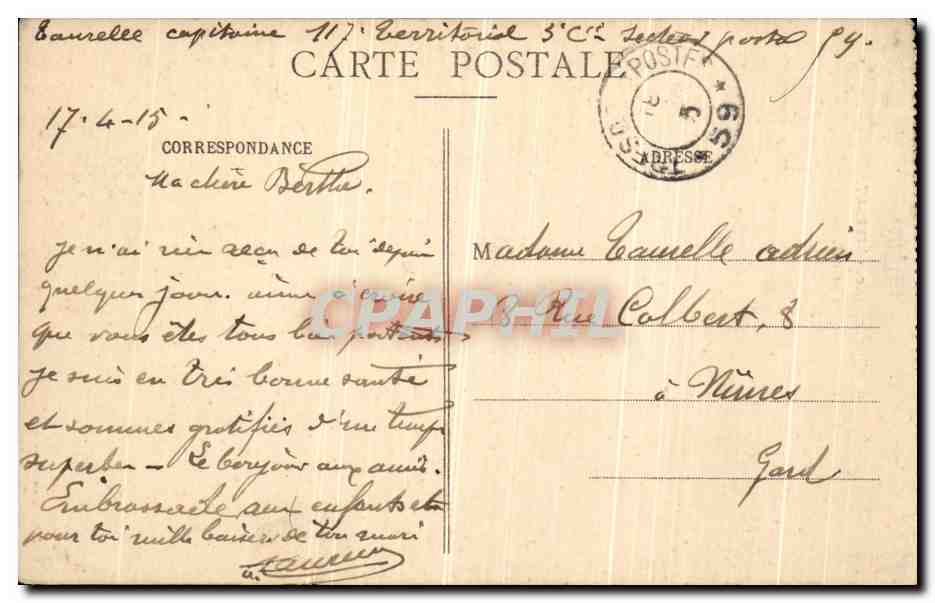 CPA La Champagne Epernay Chateau Mercier — Verso