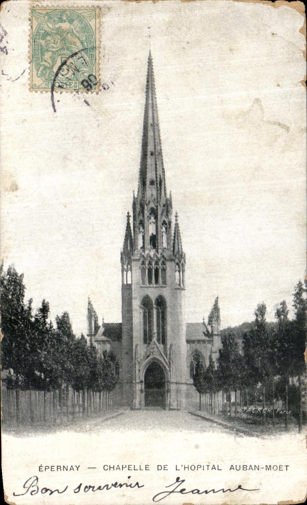 CPA Epernay Chapelle De L Hopital Auban Moet