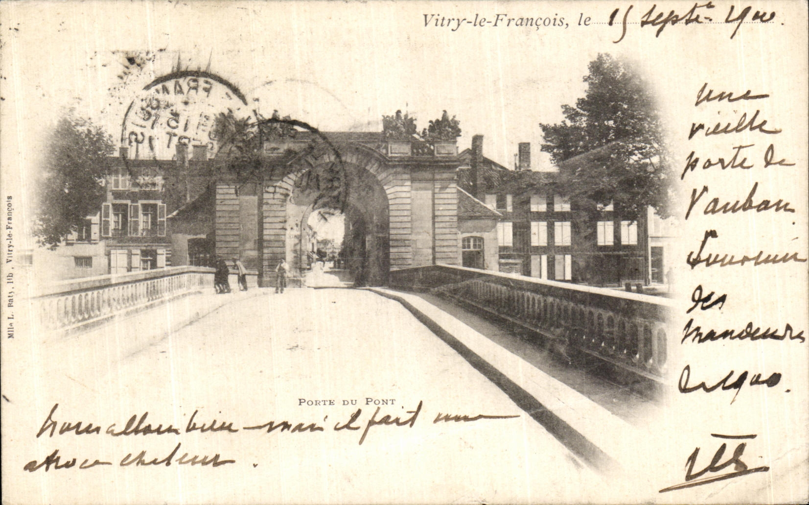 CPA Vitry Le Francois Le Porte Du Pont