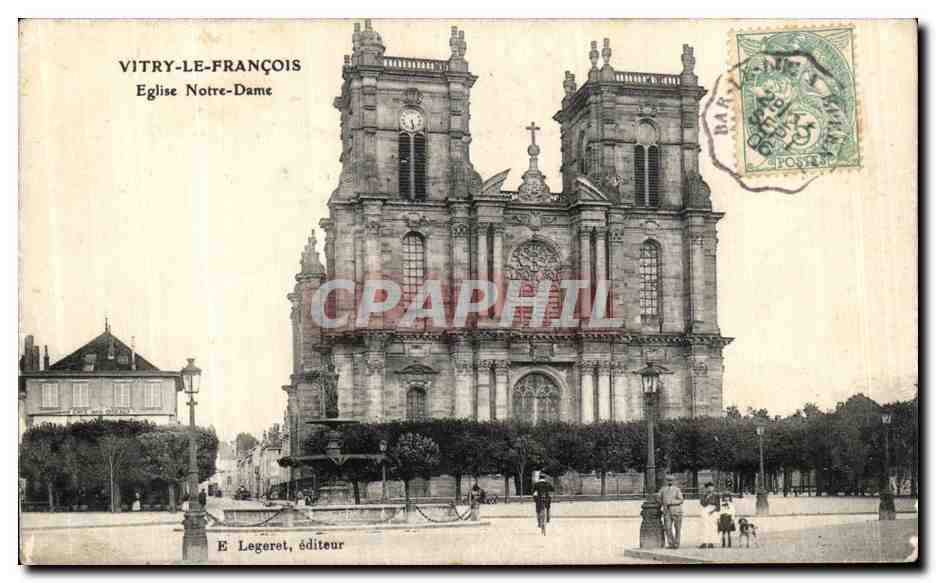 CPA Vitry Le Francois Eglise Notre Dame