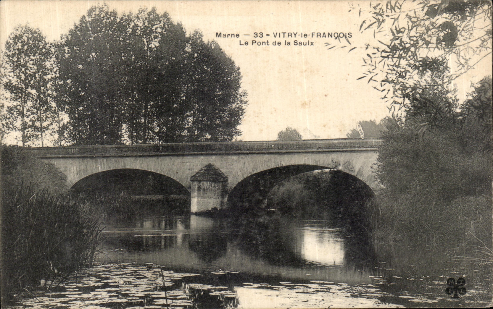 CPA Vitry Le Francois Le Pont de la Sauix