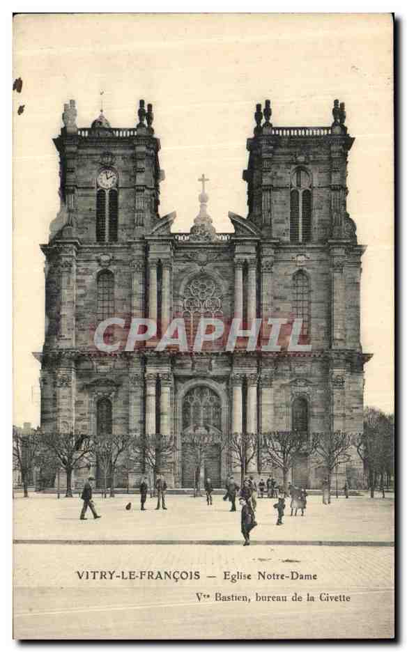 CPA Vitry Le Francois Eglise Notre Dame