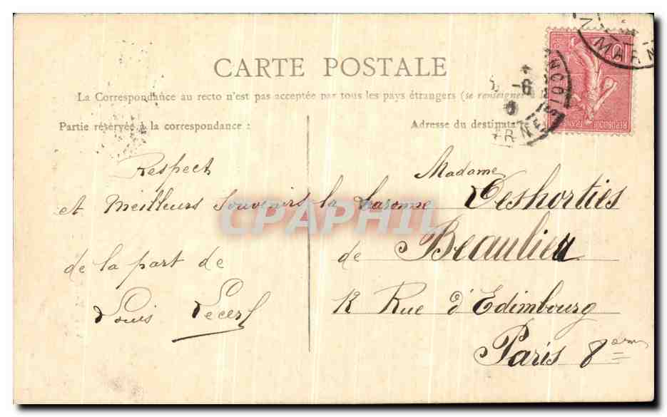 CPA Vitry Le Francois Eglise Notre Dame — Verso