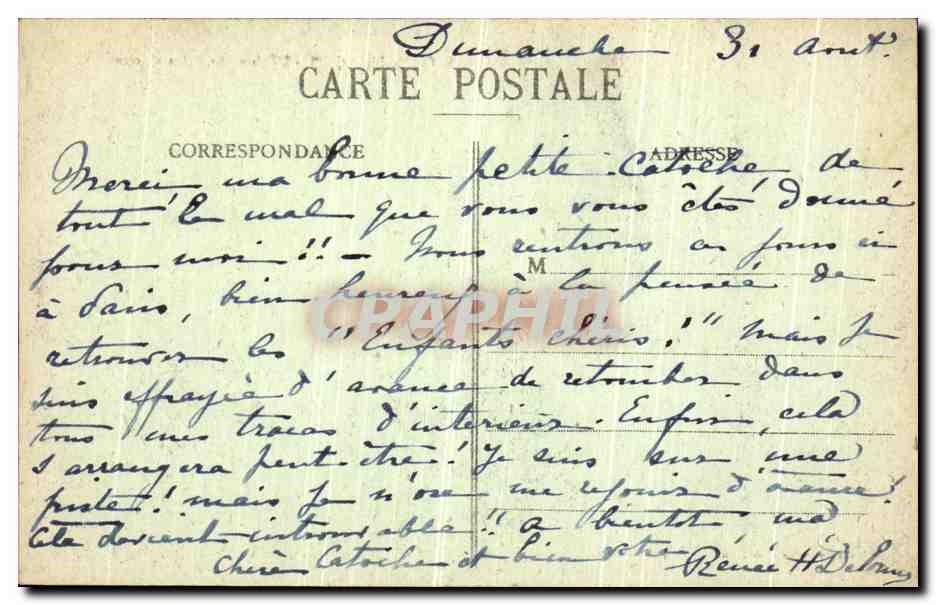 CPA Vitry Le Francois L Eglise La Place d Armes — Verso