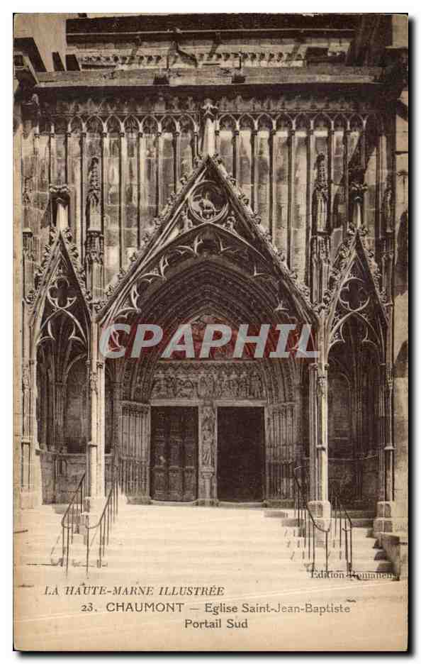 Chaumont — Église Saint-Jean-Baptiste, Portail Sud — Édition Romanon