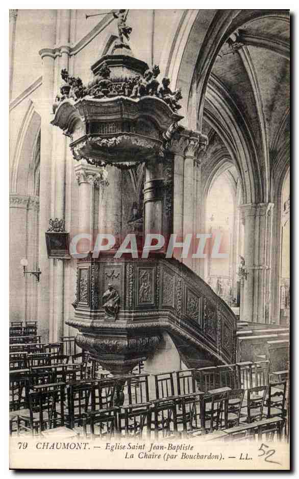 Chaumont — Église Saint Jean-Baptiste, La Chaire (par Boucbardon) — LL. 52