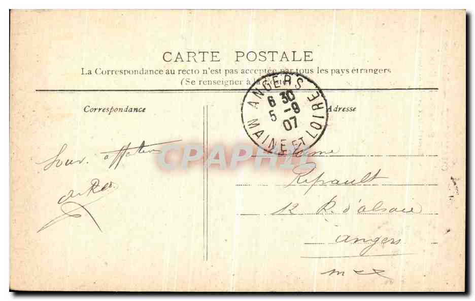 CPA Chaumont L Eglise St Jean Baptiste — Rückseite