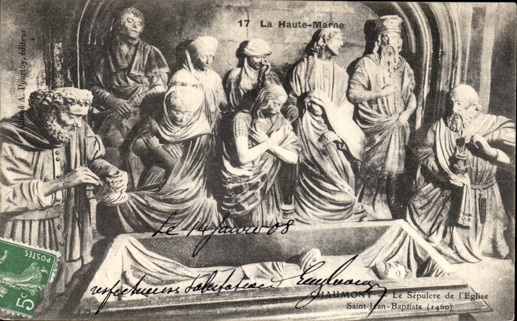 Le Sépulcre de l'Église Saint-Jean-Baptiste — Haumont-en-Bray — éditeur A. Pountoy, n°17