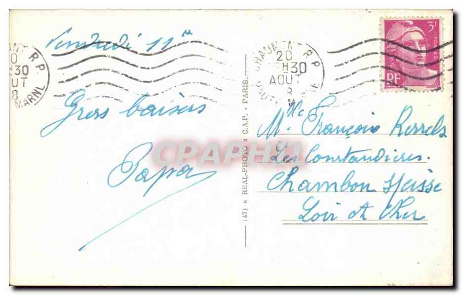 CPA Chaumont Panorama Pris de la Vallee de la Suize — Rückseite