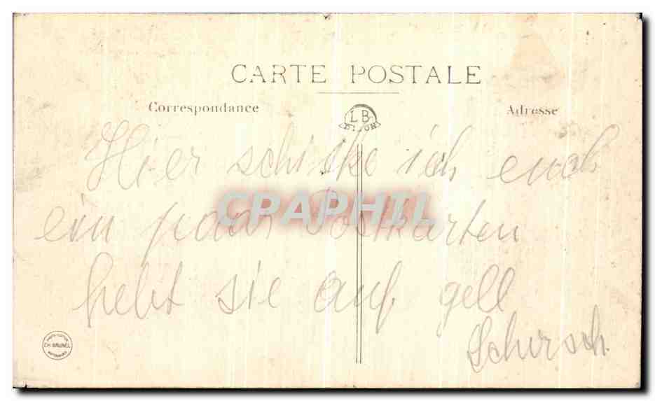 CPA Chalons Sur Marne Hotel de la Prefecture Rue Carnot Vue prise avec objectif Hermagis Paris  — Rückseite