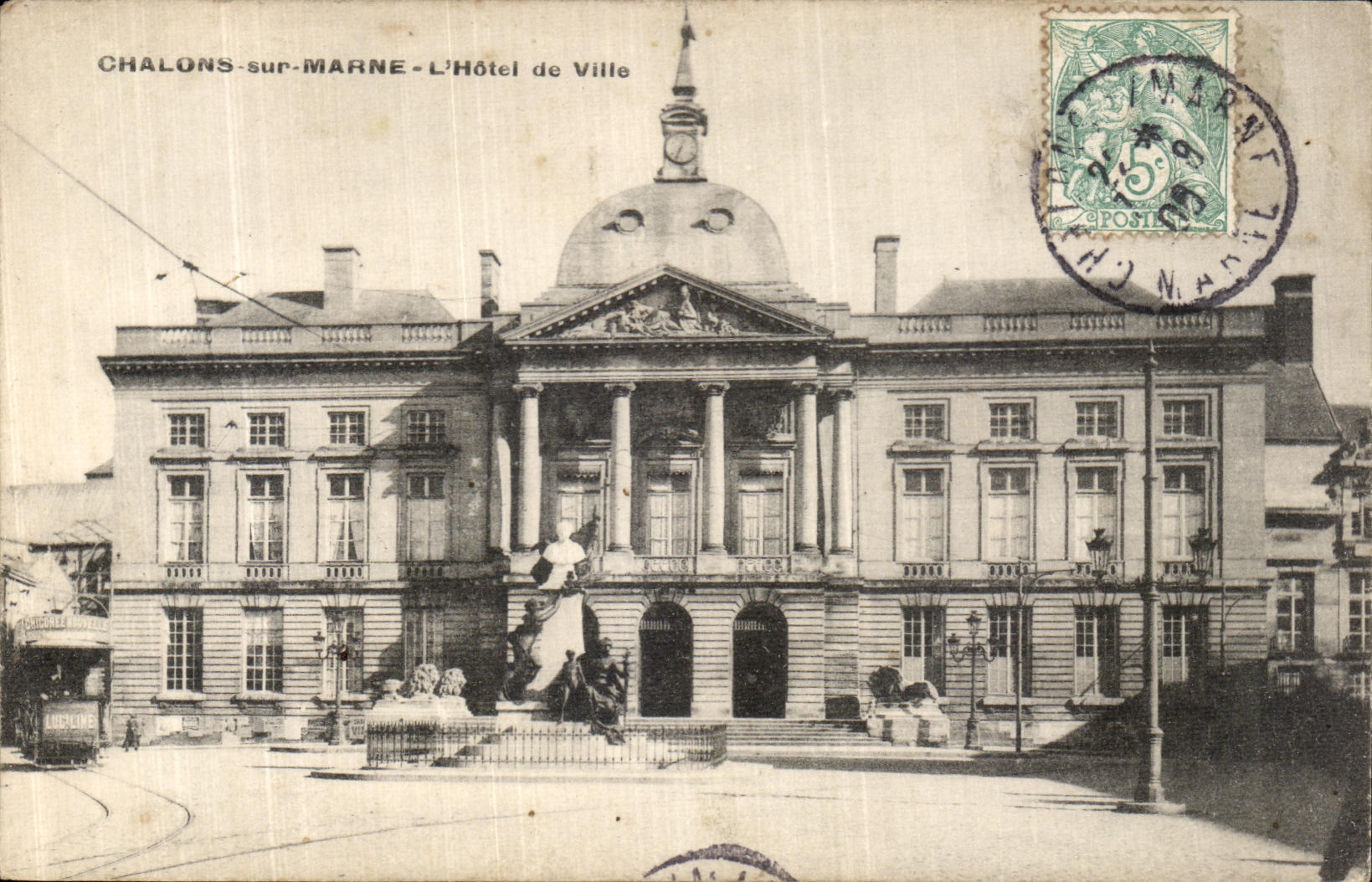 CPA Chalons Sur Marne L Hotel de Ville