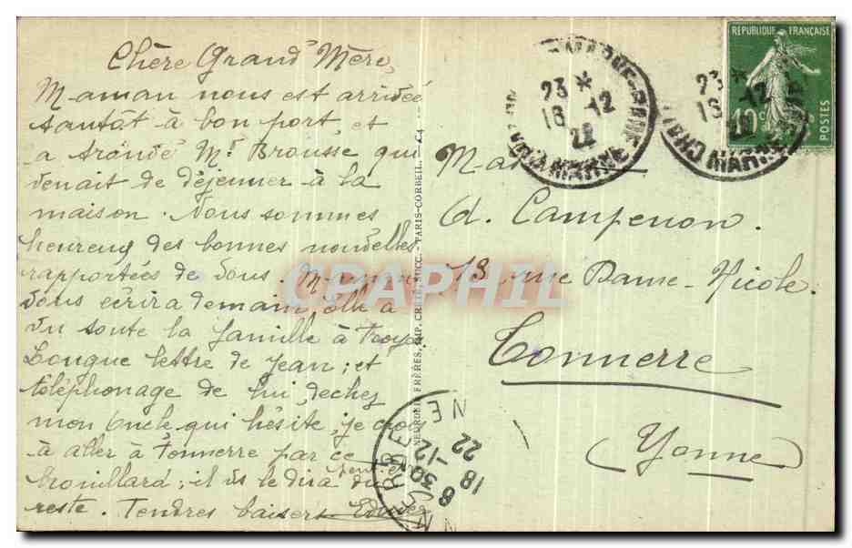 CPA Chalons Sur Marne L Eglise Notre Dame — Verso