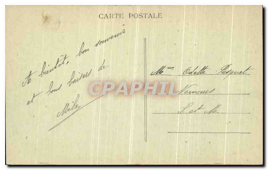 CPA Chalons Sur Marne Palais de Justice et tours Notre Dame  — Rückseite